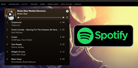 integrar spotify en sitio web